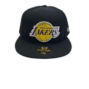 Ultra Game Los Angeles Lakers Snapback Hat LA NBA Black & Gold Men’s Cap New